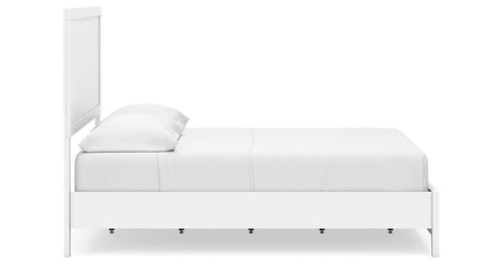 Binterglen Full Panel Bed with Mirrored Dresser and 2 Nightstands in White from Ashley - Luna Furniture