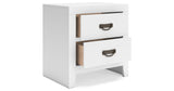Binterglen King Panel Bed with Dresser and 2 Nightstands in White from Ashley Furniture - Luna Furniture
