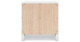 Binterglen California King Panel Bed with 2 Nightstands in White from Ashley - Luna Furniture