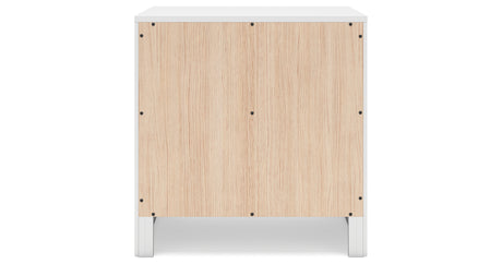 Binterglen King Panel Bed with Dresser and 2 Nightstands in White from Ashley - Luna Furniture