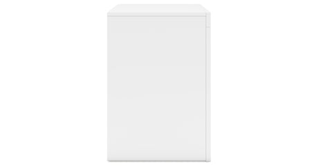 Binterglen Queen Panel Bed with 2 Nightstands in White from Ashley - Luna Furniture