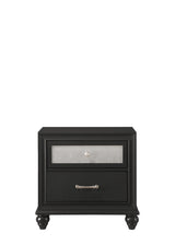 Lila Black Nightstand from Crown Mark - Luna Furniture
