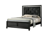 Lila Black Upholstered Panel Youth Bedroom Set from Crown Mark - Luna Furniture