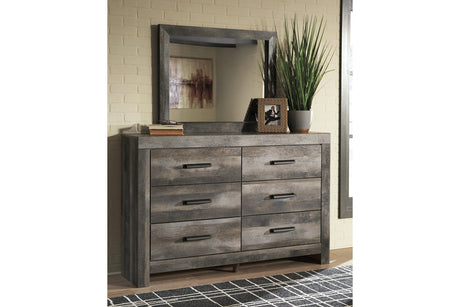Wynnlow Gray Dresser and Mirror from Ashley - Luna Furniture
