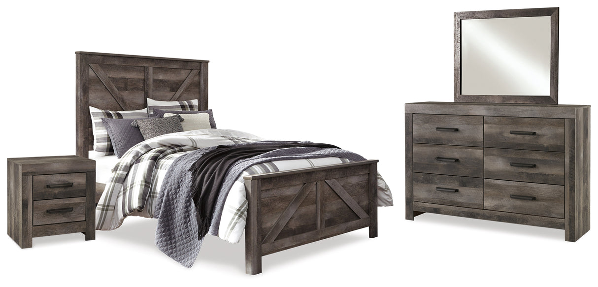 Wynnlow Gray Crossbuck Panel Bedroom Set from Ashley Furniture - Luna Furniture