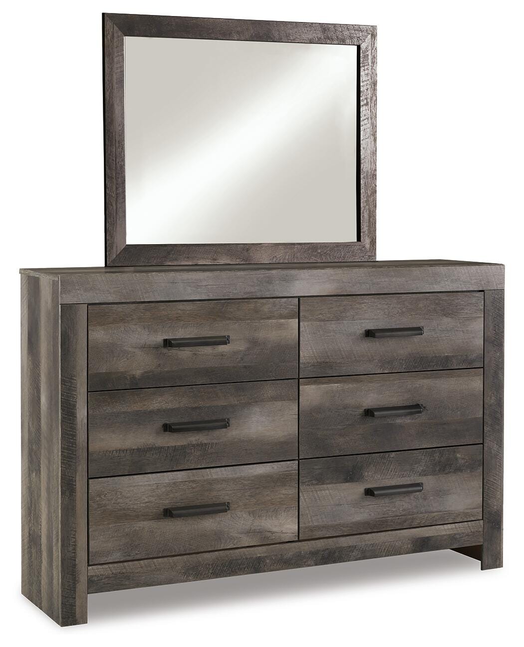 Wynnlow Gray Dresser and Mirror – Luna Furniture