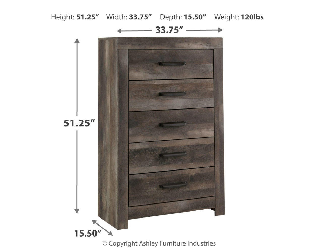 Wynnlow Gray Chest of Drawers from Ashley Furniture - Luna Furniture