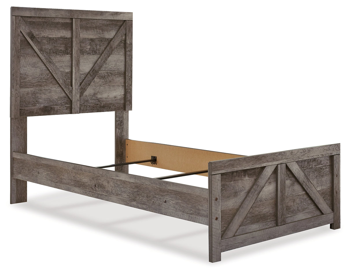 Wynnlow Gray Crossbuck Youth Panel Bedroom Set from Ashley Furniture - Luna Furniture