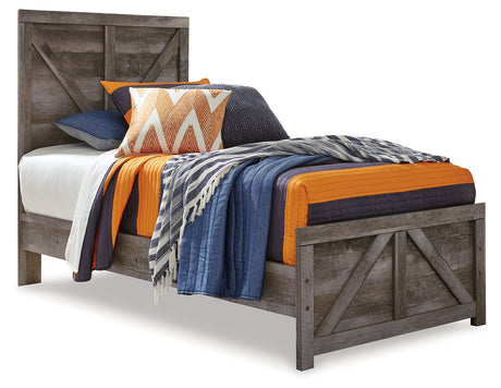 Wynnlow Gray Crossbuck Youth Panel Bedroom Set from Ashley - Luna Furniture