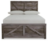 Wynnlow Gray Crossbuck Full Panel Bed from Ashley Furniture - Luna Furniture