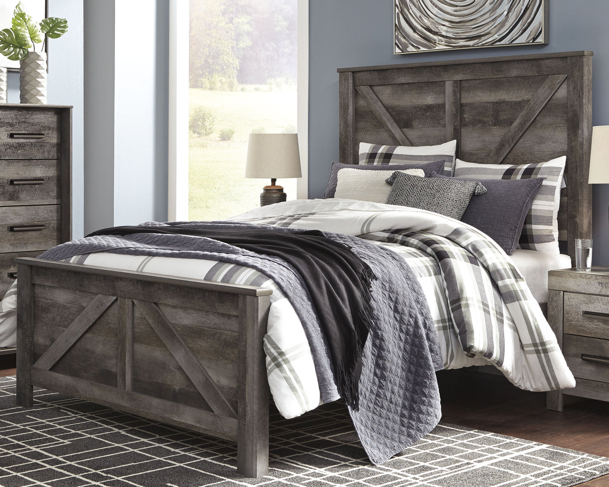 Wynnlow Gray Crossbuck Panel Bedroom Set from Ashley Furniture - Luna Furniture