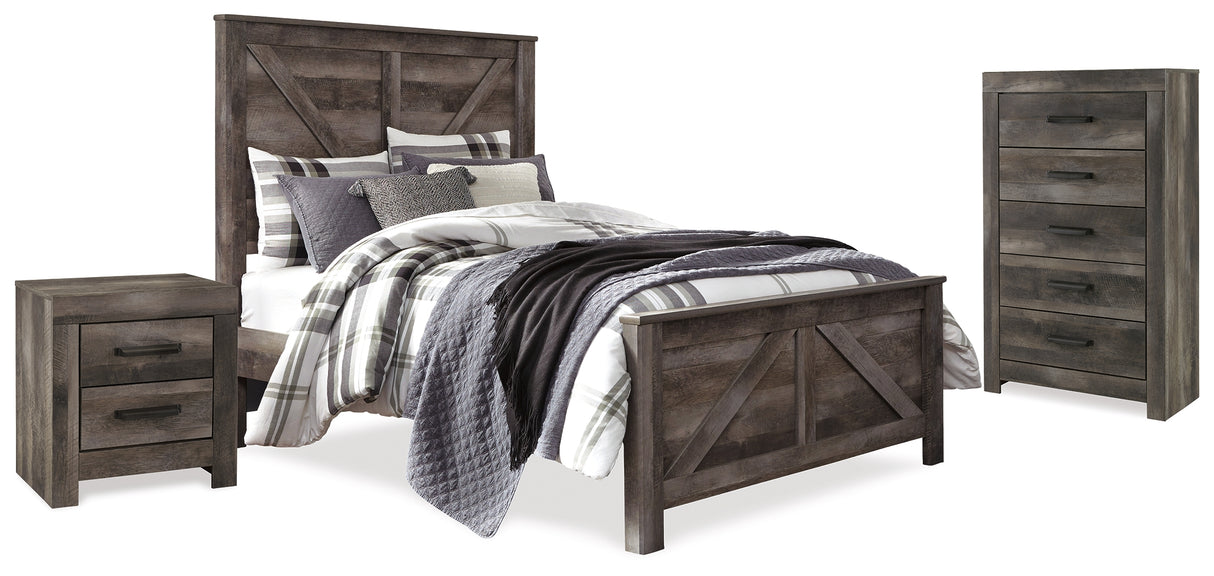 Wynnlow Gray Crossbuck Panel Bedroom Set from Ashley Furniture - Luna Furniture
