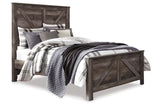 Wynnlow Gray Crossbuck Queen Panel Bed from Ashley - Luna Furniture