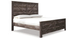 Wynnlow Gray Crossbuck King Panel Bed from Ashley Furniture - Luna Furniture