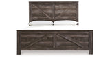 Wynnlow Gray Crossbuck King Panel Bed from Ashley Furniture - Luna Furniture