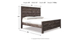 Wynnlow Gray Crossbuck King Panel Bed from Ashley Furniture - Luna Furniture