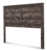 Wynnlow Gray Crossbuck King Panel Bed from Ashley Furniture - Luna Furniture