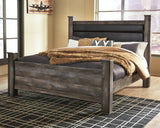 Wynnlow Gray Upholstered Poster Bedroom Set from Ashley Furniture - Luna Furniture