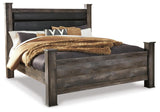 Wynnlow Gray King Poster Bed from Ashley Furniture - Luna Furniture