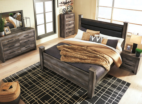 Wynnlow Gray King Poster Bed from Ashley Furniture - Luna Furniture
