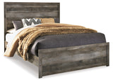 Wynnlow Queen Panel Bed with Mirrored Dresser and 2 Nightstands in Gray from Ashley - Luna Furniture