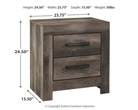 Wynnlow Gray Nightstand from Ashley Furniture - Luna Furniture