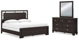 Covetown Dark Brown Panel Bedroom Set from Ashley Furniture - Luna Furniture