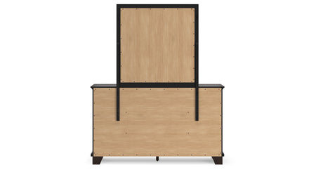 Covetown Dark Brown Dresser and Mirror from Ashley Furniture - Luna Furniture