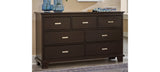 Covetown Full Panel Bed with Dresser and 2 Nightstands in Dark Brown from Ashley Furniture - Luna Furniture