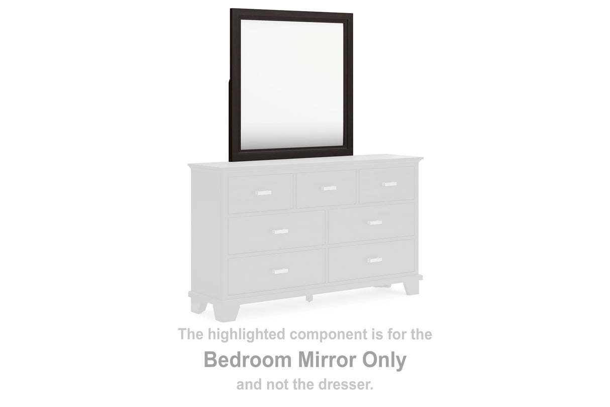 Covetown Dark Brown Bedroom Mirror (Mirror Only) from Ashley Furniture - Luna Furniture