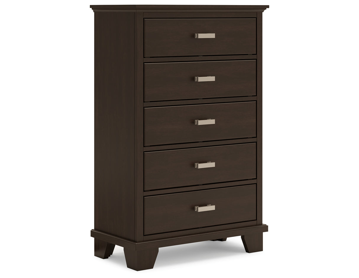 Covetown Dark Brown Chest of Drawers from Ashley - Luna Furniture