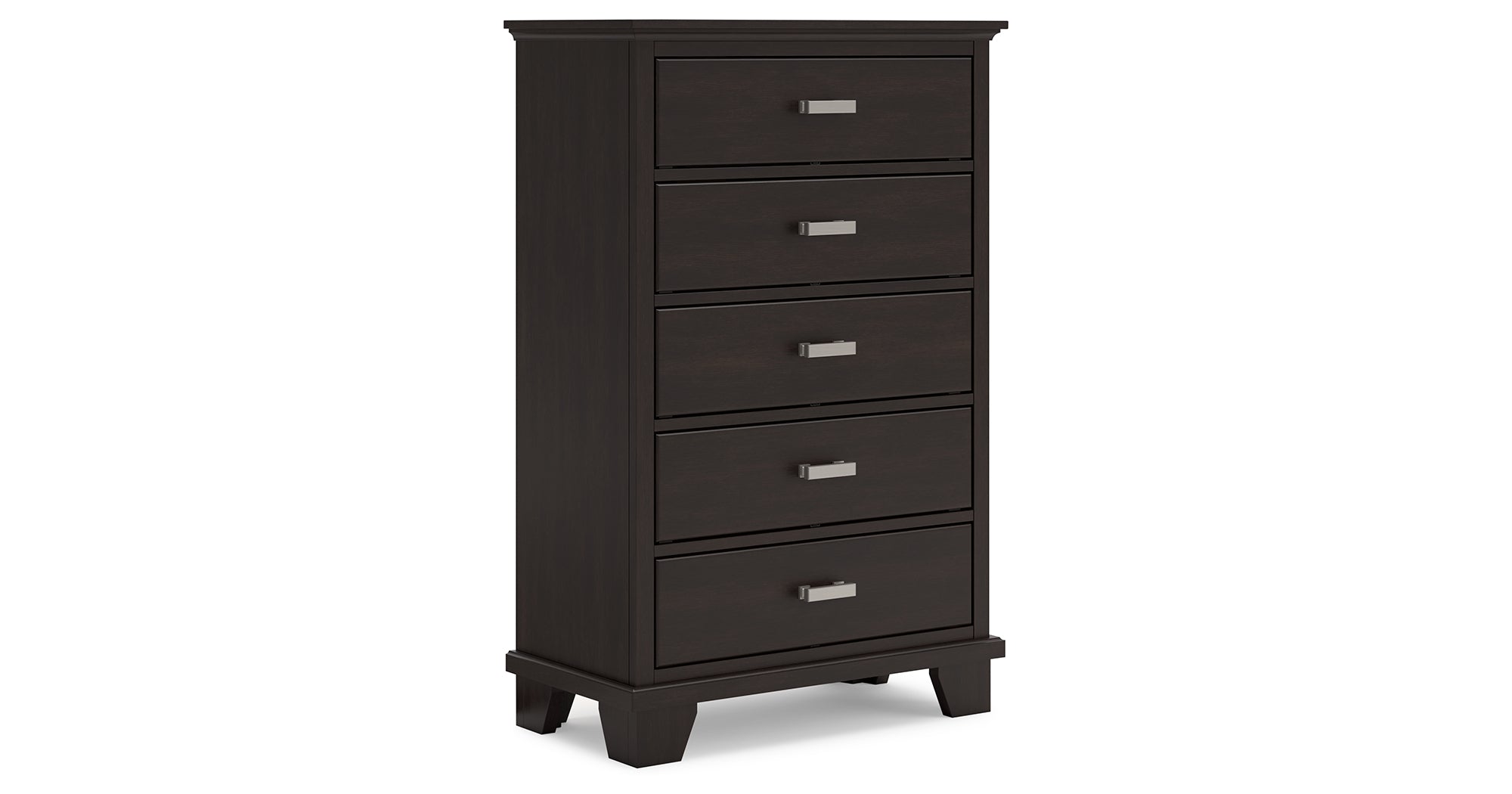 Covetown Dark Brown Chest of Drawers - Luna Furniture