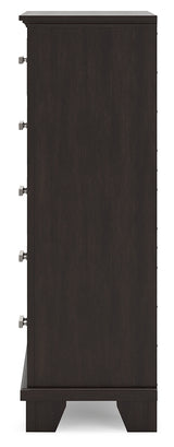 Covetown Dark Brown Panel Bedroom Set from Ashley Furniture - Luna Furniture