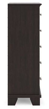 Covetown Dark Brown Panel Bedroom Set from Ashley Furniture - Luna Furniture