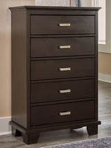 Covetown Dark Brown Panel Bedroom Set from Ashley Furniture - Luna Furniture