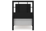 Covetown Dark Brown Twin Panel Bed from Ashley - Luna Furniture