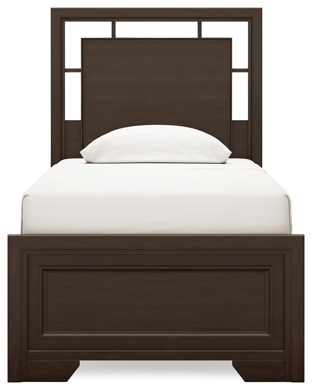 Covetown Dark Brown Twin Panel Bed from Ashley Furniture - Luna Furniture