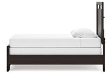 Covetown Dark Brown Twin Panel Bed from Ashley - Luna Furniture