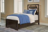 Wynnlow King Panel Bed with Mirrored Dresser and 2 Nightstands in Gray from Ashley - Luna Furniture
