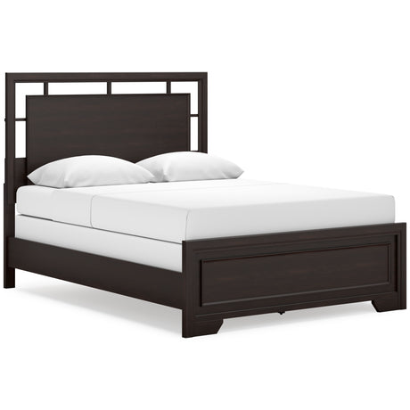 Covetown Dark Brown Panel Bedroom Set from Ashley - Luna Furniture