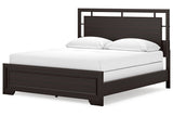 Covetown Dark Brown California King Panel Bed from Ashley - Luna Furniture