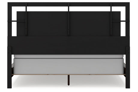 Covetown Dark Brown California King Panel Bed from Ashley - Luna Furniture