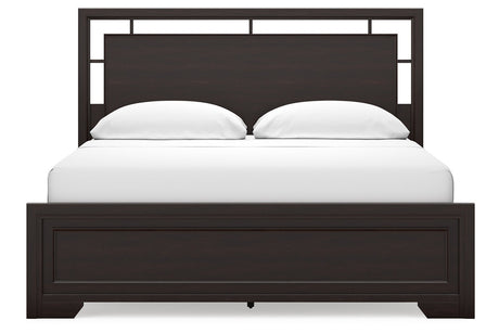 Covetown Dark Brown California King Panel Bed from Ashley - Luna Furniture