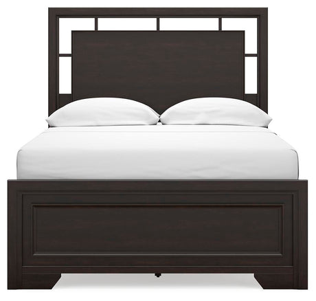 Covetown Dark Brown Full Panel Bed from Ashley Furniture - Luna Furniture