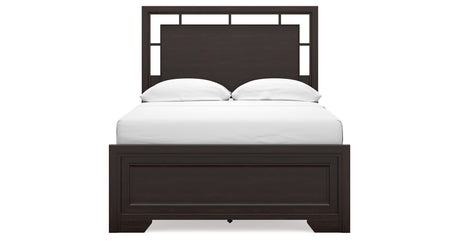Covetown Full Panel Bed with Dresser in Dark Brown from Ashley Furniture - Luna Furniture