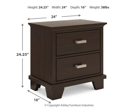 Covetown Full Panel Bed, Chest and Nightstand from Ashley Furniture - Luna Furniture
