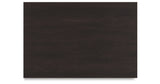 Covetown Queen Panel Bed with Mirrored Dresser and Nightstand in Dark Brown from Ashley Furniture - Luna Furniture