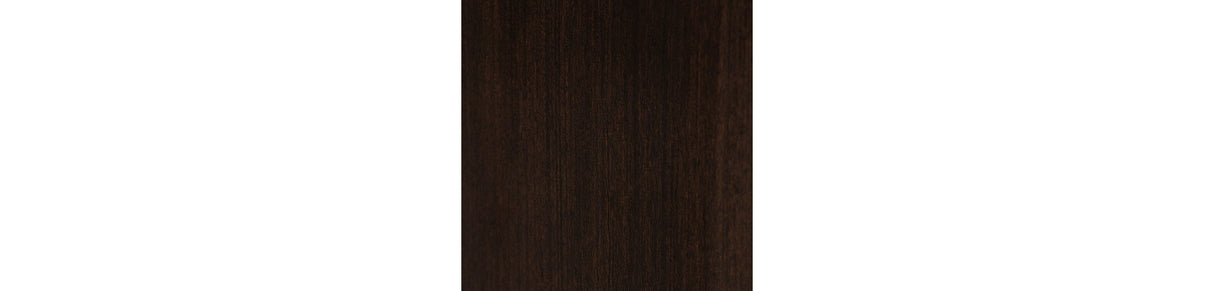 Covetown Queen Panel Bed with Mirrored Dresser and Nightstand in Dark Brown from Ashley Furniture - Luna Furniture