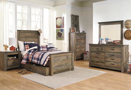 Trinell Brown Youth Storage Platform Bedroom Set from Ashley - Luna Furniture