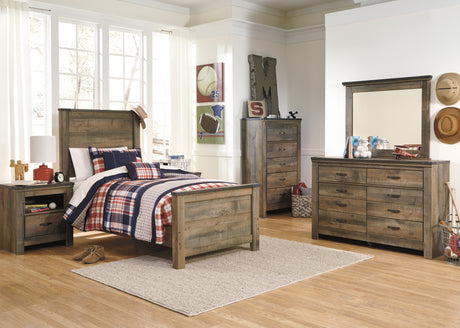 Trinell Brown Twin Panel Bed from Ashley Furniture - Luna Furniture